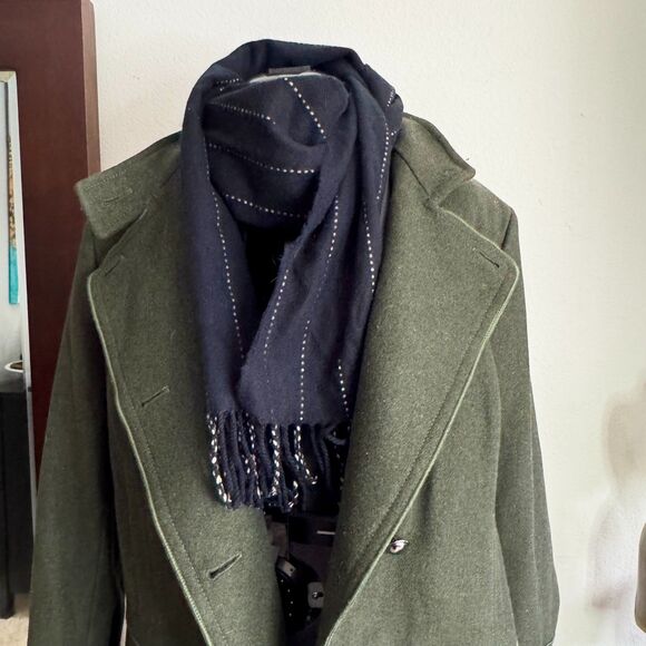 Banana Republic Olive Green Peplum Jacket by Mario Bellucci XL - Picture 6 of 11